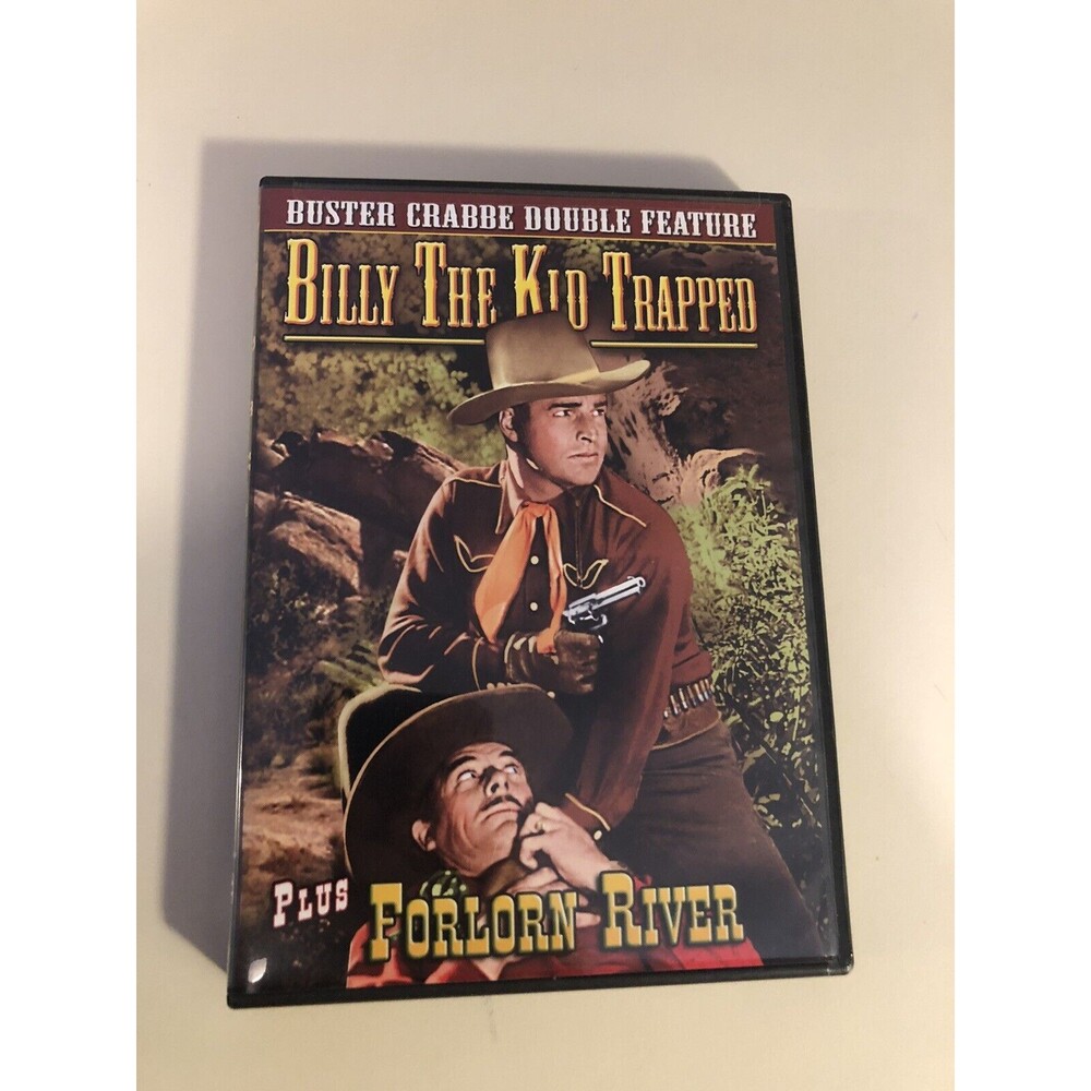 Buster Crabbe Double Feature: Billy The Kid Trapped (1942) / Forlorn River (DVD)